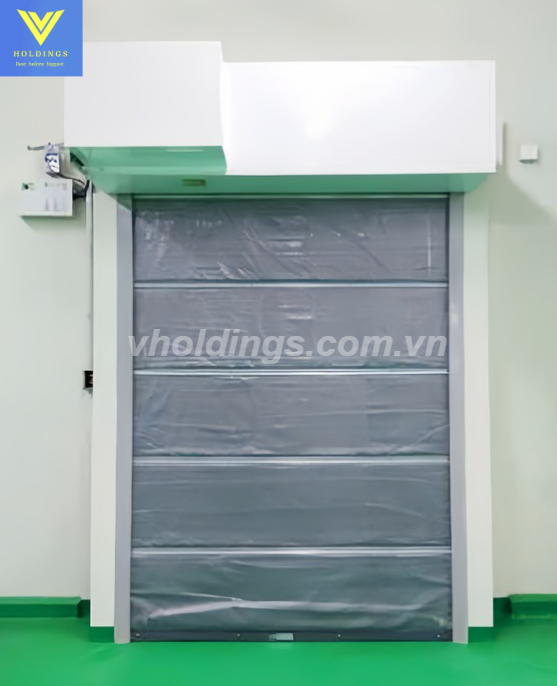 Mành chống cháy tự động VHoldings lắp đặt trong nhà máy đạt chuẩn an toàn PCCC