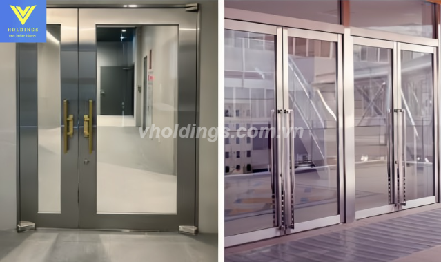 Cửa inox Bunka cho đường ra vào