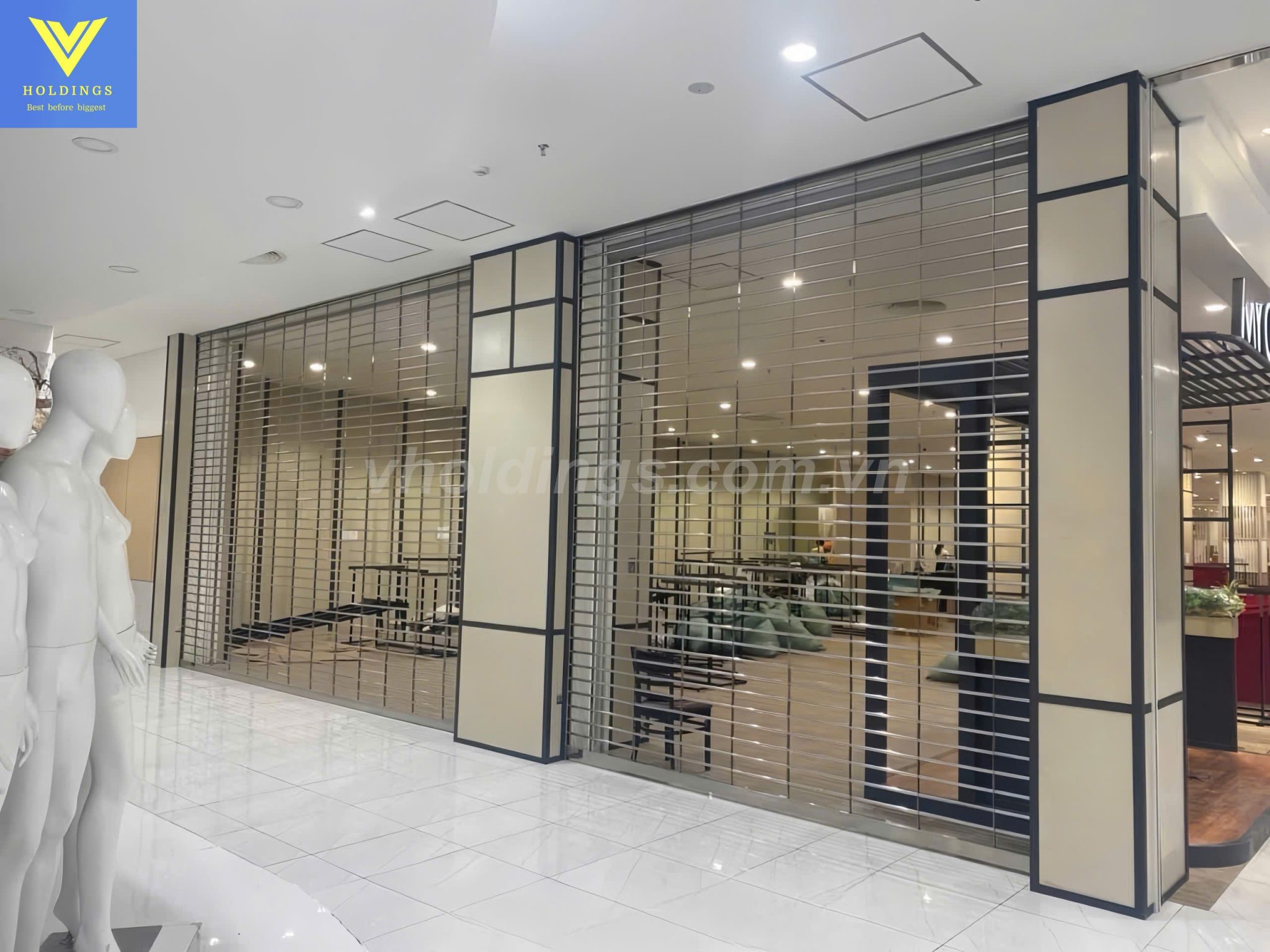 Cửa cuốn inox Vholdings