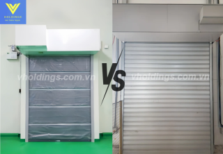 So sánh cửa cuốn chống cháy và màn cuốn ngăn cháy Vholdings