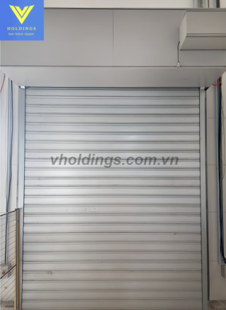 Cửa cuốn thép chống cháy Vholdings giải pháp 2 trong 1 tiết kiệm chi phí, an ninh