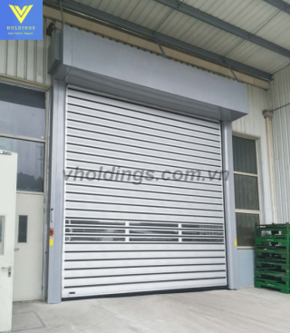 Cửa cuốn nhanh nhôm cách nhiệt Vholdings bảo vệ an ninh và thẩm mỹ