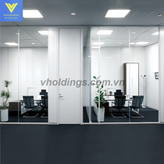 Vách kính khung thép Bunka kiến tạo chuẩn mực văn phòng hạng A