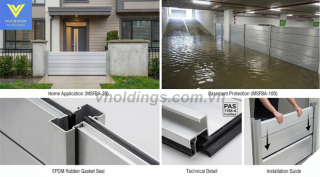 Hướng dẫn lắp đặt tấm chắn nước nhôm Vholdings chuẩn kỹ thuật từ A-Z