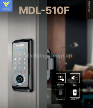 Khóa vân tay Milre MDL-510F: Đỉnh cao bảo mật văn phòng